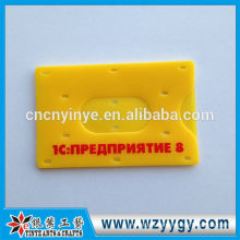 8.7*5.5 cm mould plastic business card holder with printed logo